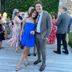 Amanda Uprichard Pompeo Dress in Cobalt
